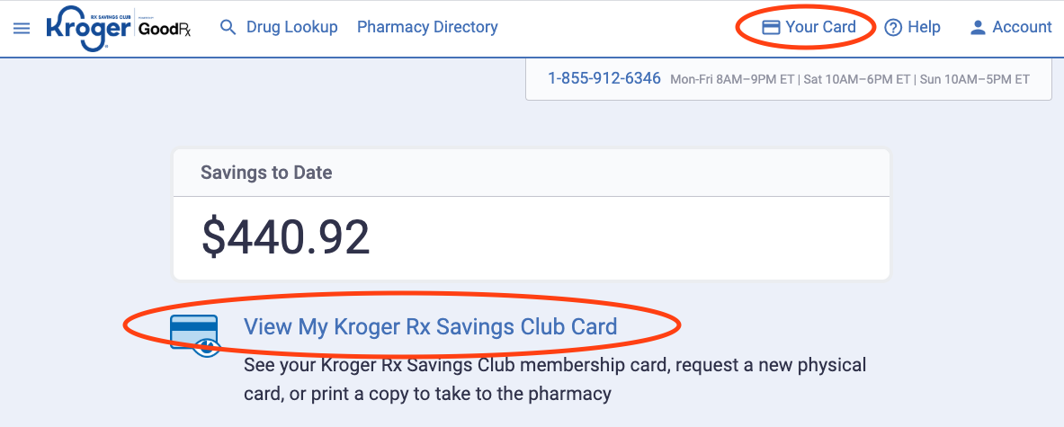 How Do I Access My Temporary Kroger Rx Savings Club Card Kroger Rx Savings Club Rxsc